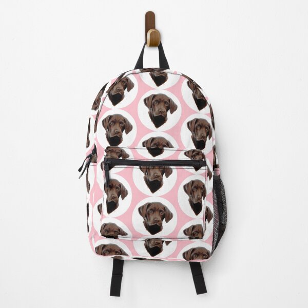 Item preview, Chocolate Labrador Puppy (pink) designed and sold by SandraWarmerdam.