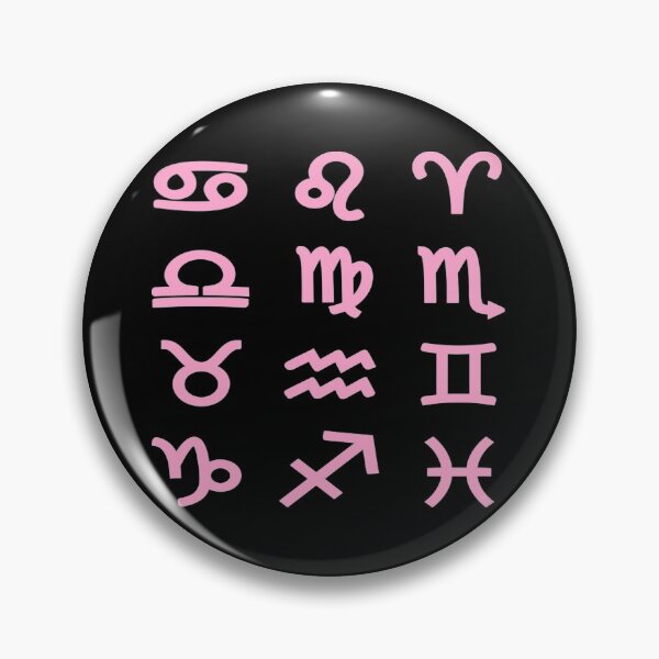 Aperçu de l'œuvre Pack économique de logos de signe astrologique rose pastel créée et vendue par everything4eva.