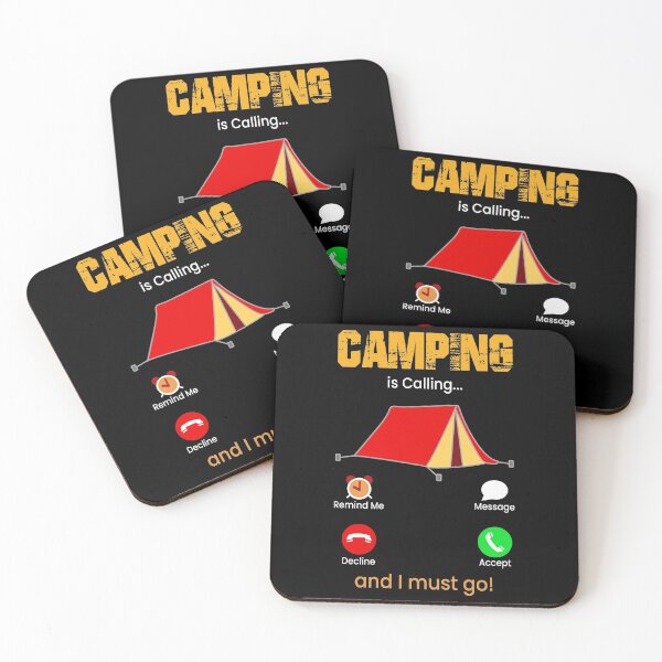 Item preview, Camping is Calling and I must Go designed and sold by ubantee.