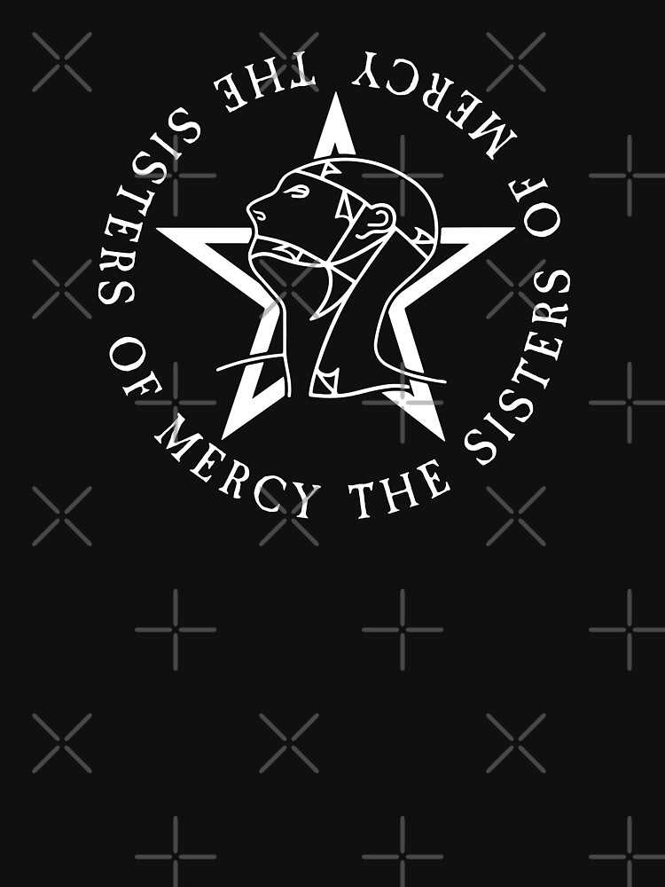 Thumbnail 7 of 7, Essential T-Shirt, Round Text Logo - Goth - The Sisters Of Mercy designed and sold by graphixzone101.