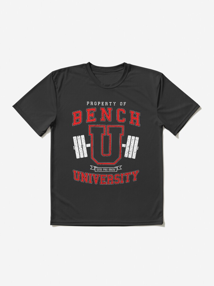 Bench University Vintage Varsity Fitness Gym Workout Active T