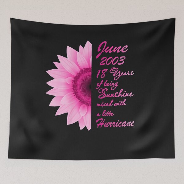 Item preview, Sunshine Womens June Girls 2003 19th Birthday Gift Sunflower Premium TShirt22 designed and sold by gbrenda.