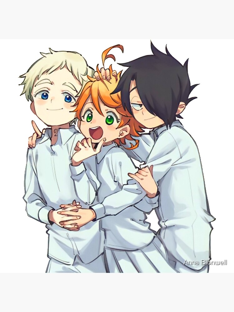 The Promised Neverland Emma Ray & Norman Characters | Art Board Print