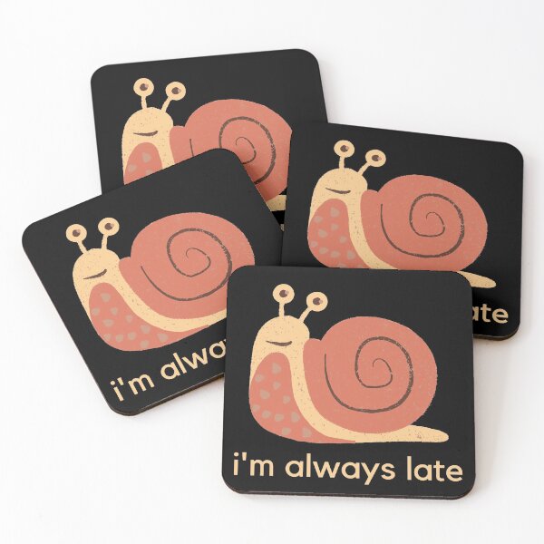 Item preview, Always late snail designed and sold by anphinasdesigns.