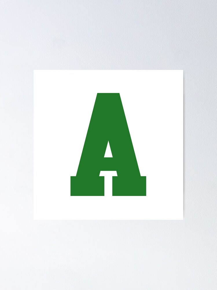 Alphabet, Green L, Sports letter L Poster for Sale by TheCultStuff