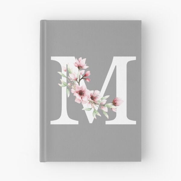 Item preview, Floral Monogram Letter M With Cherry Blossoms designed and sold by thesnowwhyte.