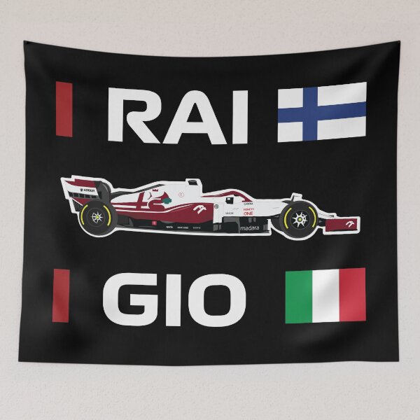 Item preview, Alfa Romeo Racing ORLEN F1 Team 2021 car C41 Kimi Raikkonen Antonio Giovinazzi  designed and sold by FormulaGTee1.