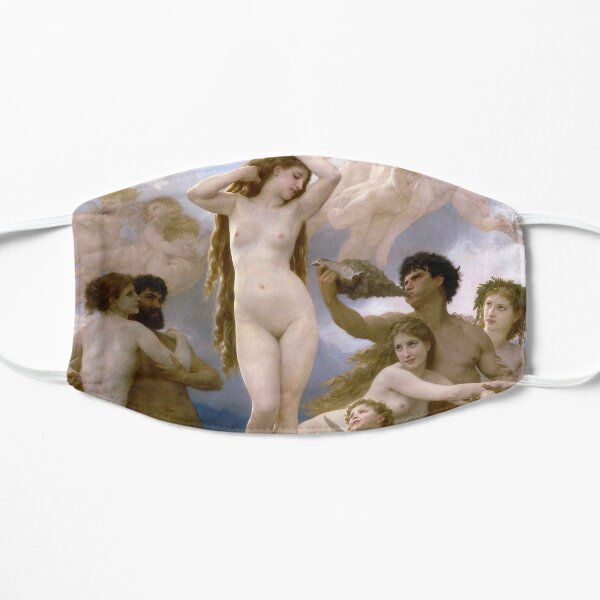 The Birth of Venus (Bouguereau) Flat Mask