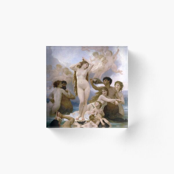 The Birth of Venus (Bouguereau) Acrylic Block