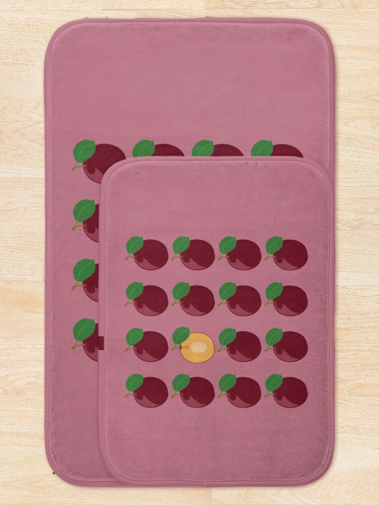 Thumbnail 5 of 6, Bath Mat, Plum Pudding designed and sold by grumpyteds.