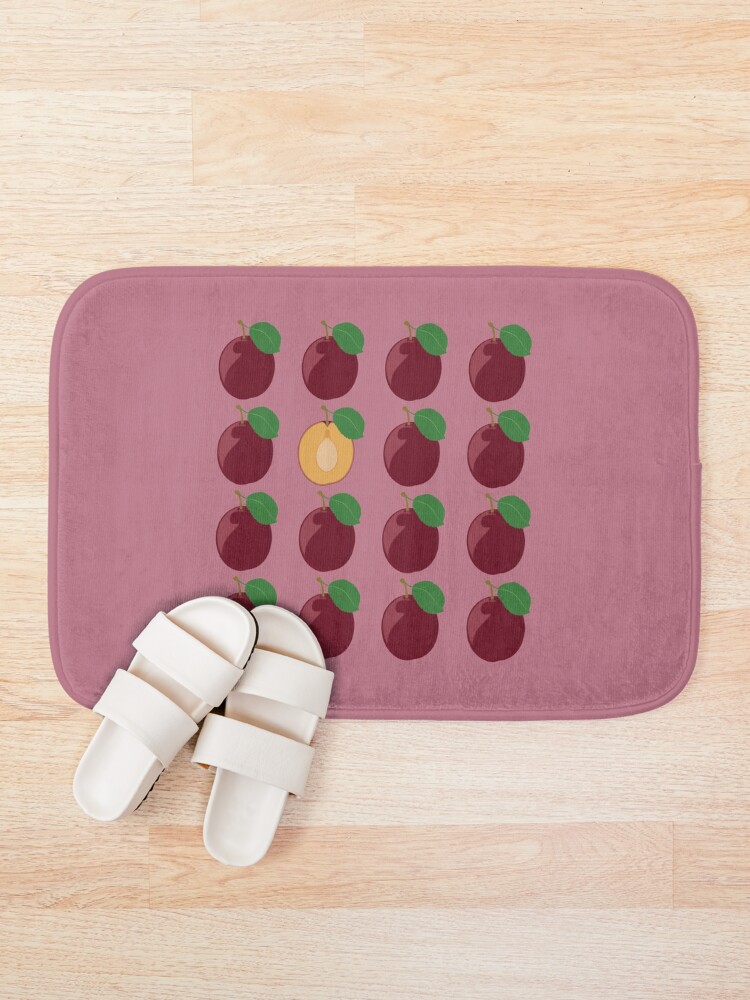 Thumbnail 1 of 6, Bath Mat, Plum Pudding designed and sold by grumpyteds.
