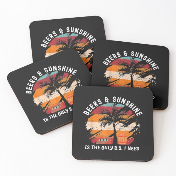 Item preview, The Only BS I Need Is Beers and Sunshine Retro Beach TShirt20 designed and sold by gbrenda.
