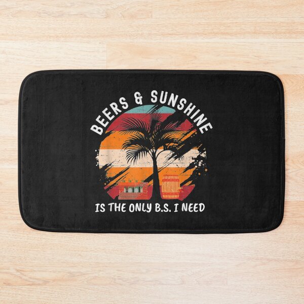 Item preview, The Only BS I Need Is Beers and Sunshine Retro Beach TShirt20 designed and sold by gbrenda.