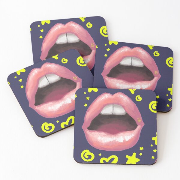 Item preview, Beautiful fashion lips. Sweet lovely sexy cute kiss. designed and sold by RukkiZukkiArt.