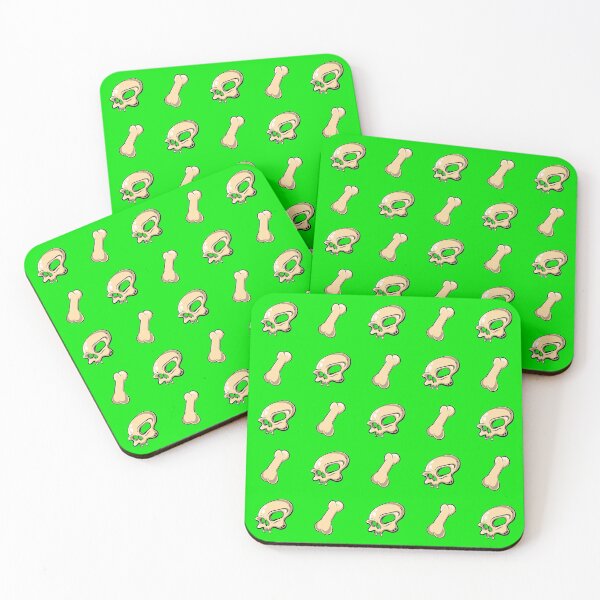 Item preview, Skull N Bones Pattern (Bright Green Edition) designed and sold by doodleeightytwo.