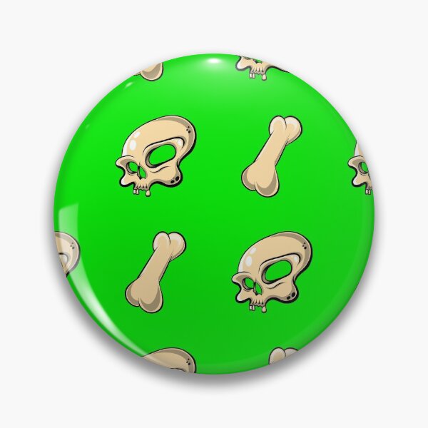 Item preview, Skull N Bones Pattern (Bright Green Edition) designed and sold by doodleeightytwo.