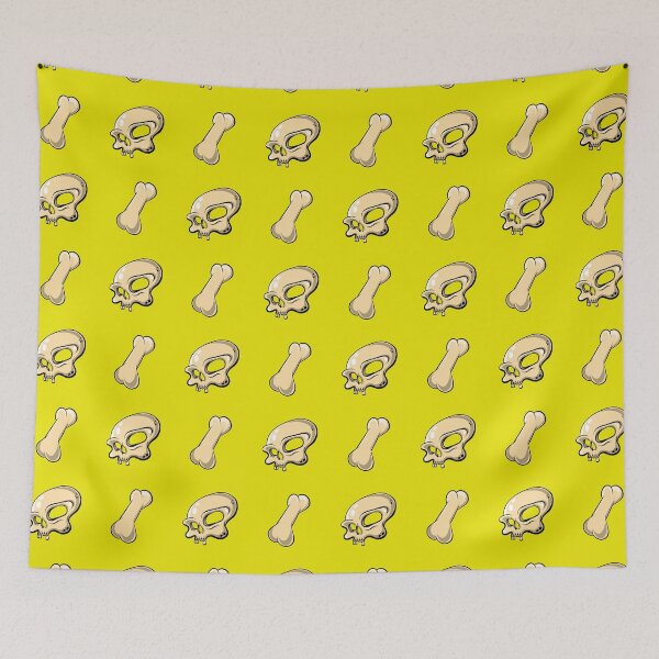 Item preview, Skull N Bones Pattern (Yellow Edition) designed and sold by doodleeightytwo.