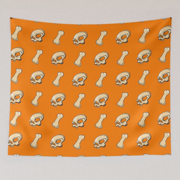 Item preview, Skull N Bones Pattern (Orange Edition) designed and sold by doodleeightytwo.