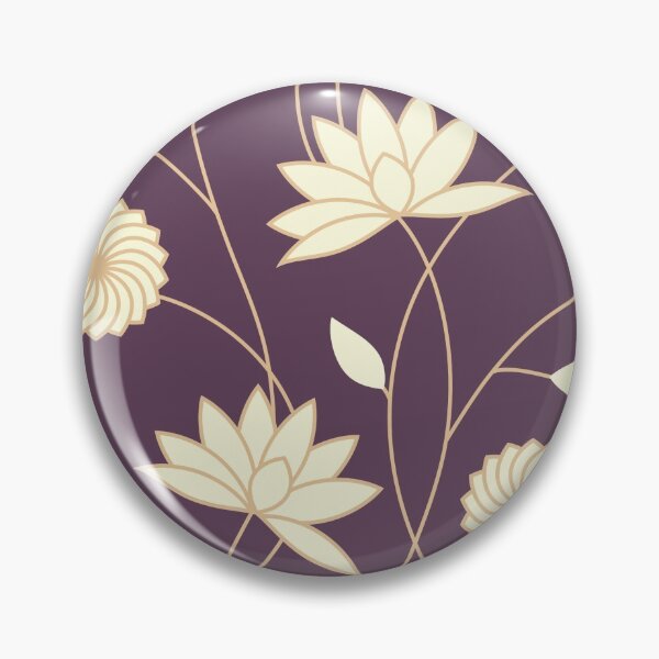 Item preview, Intertwining flowers in mauve purple and gold designed and sold by STG-Designs.