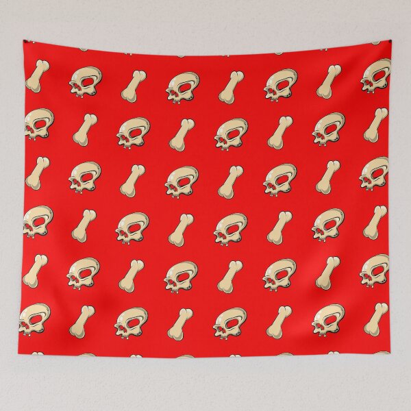 Item preview, Skull N Bones Pattern (Red Edition) designed and sold by doodleeightytwo.