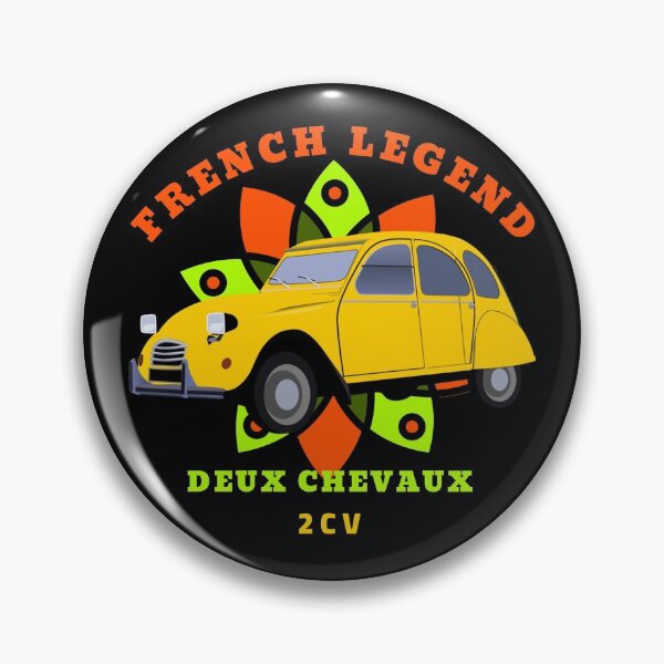 Item preview, Vintage French Legend 2CV Deux Chevaux slogan designed and sold by 2CV-Oldtimers.