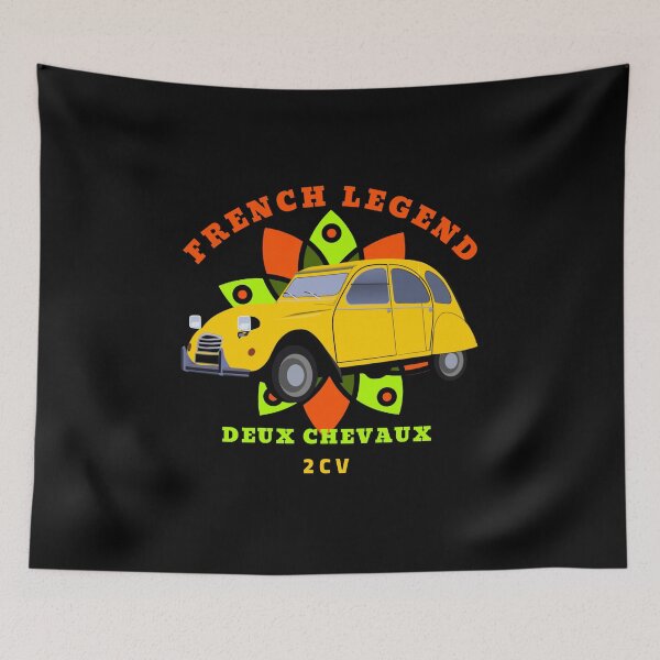 Item preview, Vintage French Legend 2CV Deux Chevaux slogan designed and sold by 2CV-Oldtimers.