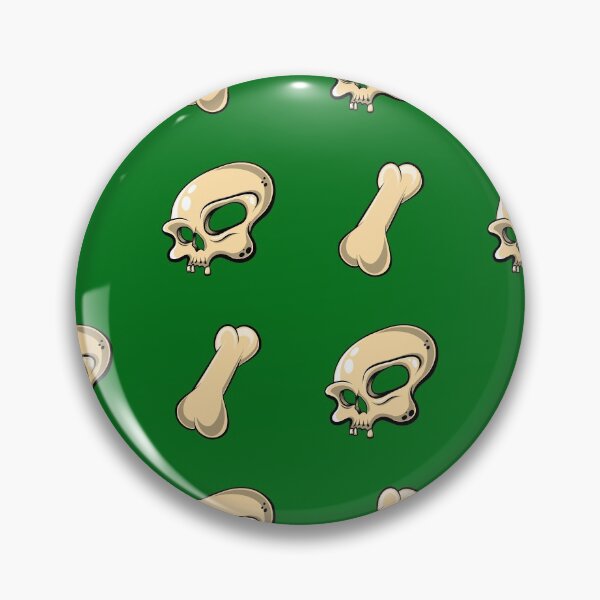 Item preview, Skull N Bones Pattern (Dark Green Edition) designed and sold by doodleeightytwo.