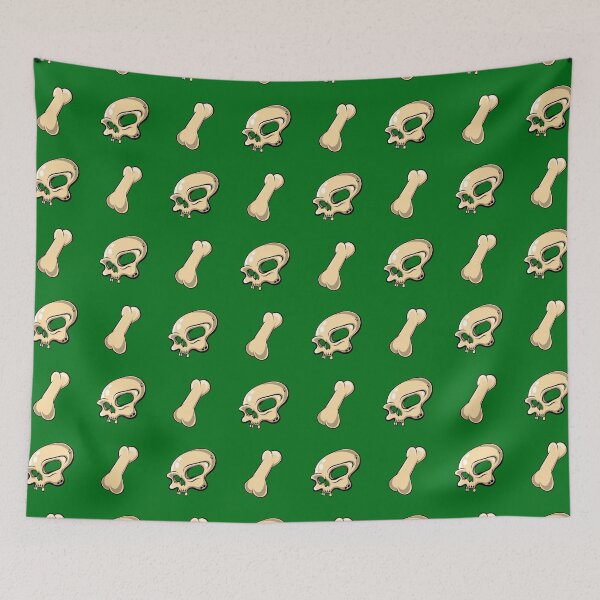Item preview, Skull N Bones Pattern (Dark Green Edition) designed and sold by doodleeightytwo.