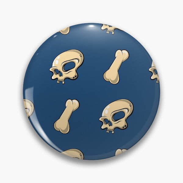 Item preview, Skull N Bones Pattern (Dark Blue Edition) designed and sold by doodleeightytwo.
