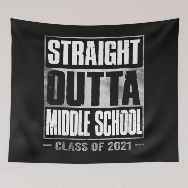 Item preview, Vintage Straight Outta Middle School Graduation 2021 TShirt66 designed and sold by gbrenda.