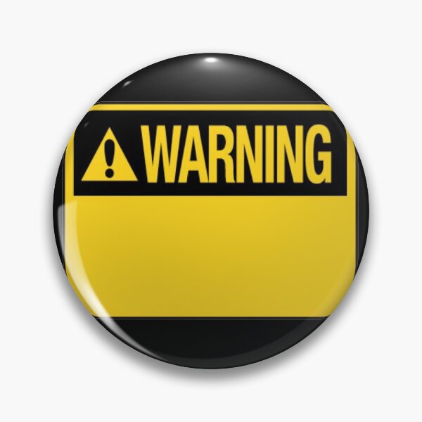 Item preview, Blank Yellow Warning Hazard Sign designed and sold by everything4eva.