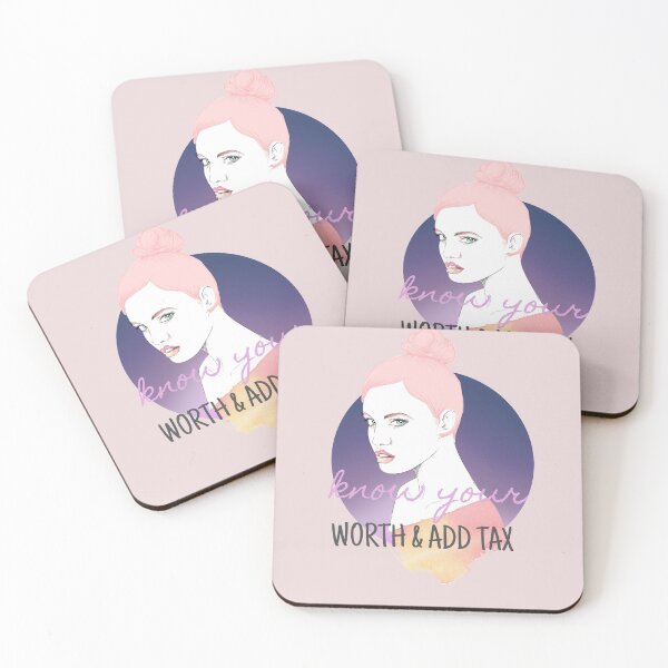 Item preview,  Know Your Worth and Add Tax designed and sold by JellyAF.
