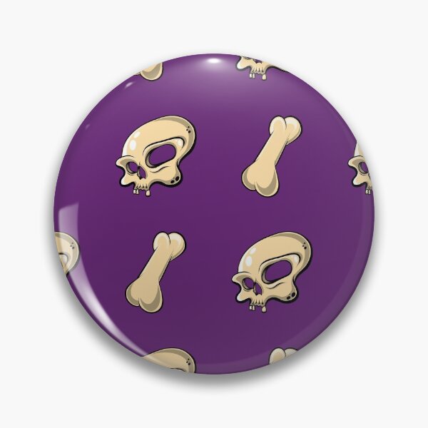Item preview, Skull N Bones Pattern (Dark Purple Edition) designed and sold by doodleeightytwo.