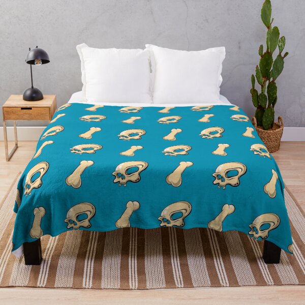 Item preview, Skull N Bones Pattern (Aqua Edition) designed and sold by doodleeightytwo.