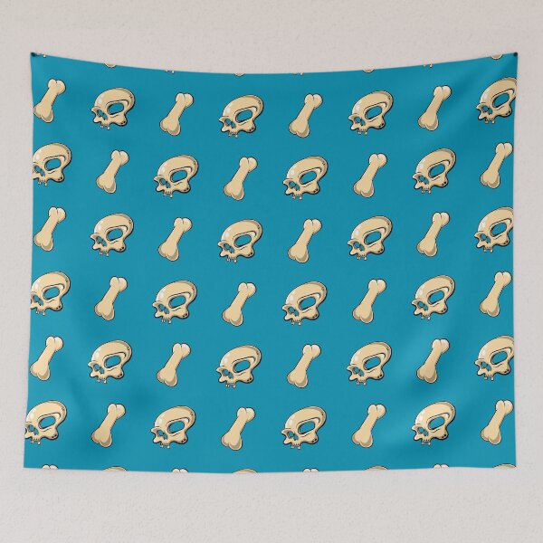 Item preview, Skull N Bones Pattern (Aqua Edition) designed and sold by doodleeightytwo.
