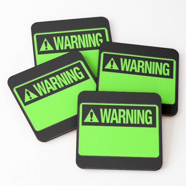 Item preview, Blank Green Warning Hazard Sign designed and sold by everything4eva.