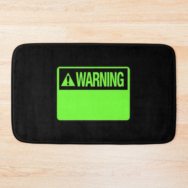 Item preview, Blank Green Warning Hazard Sign designed and sold by everything4eva.