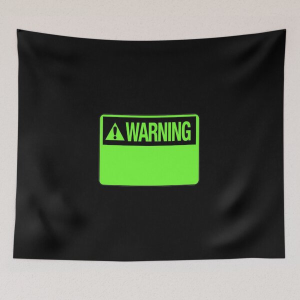 Item preview, Blank Green Warning Hazard Sign designed and sold by everything4eva.
