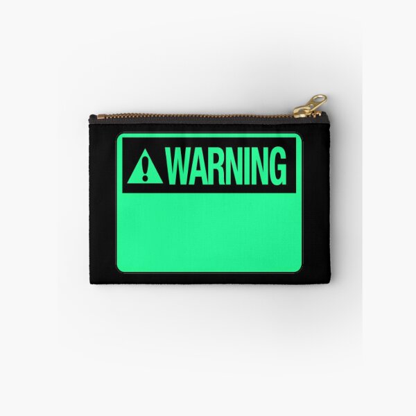Item preview, Blank Turquoise Warning Hazard Sign designed and sold by everything4eva.
