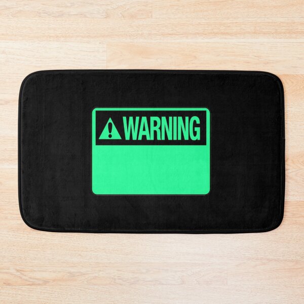 Item preview, Blank Turquoise Warning Hazard Sign designed and sold by everything4eva.