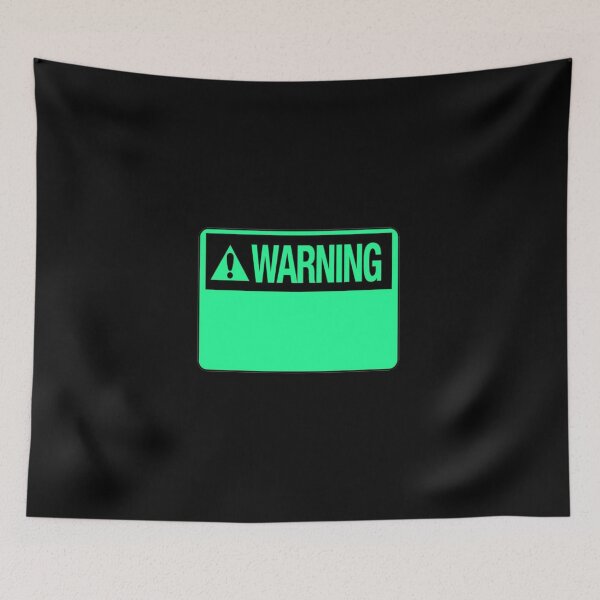 Item preview, Blank Turquoise Warning Hazard Sign designed and sold by everything4eva.