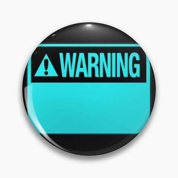Item preview, Blank Sky Blue Warning Hazard Sign designed and sold by everything4eva.