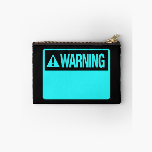 Item preview, Blank Sky Blue Warning Hazard Sign designed and sold by everything4eva.