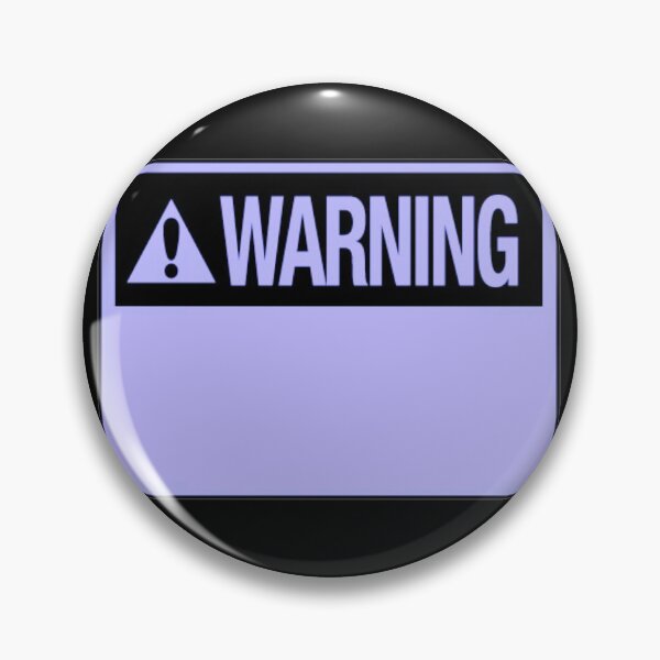 Item preview, Blank Violet Warning Hazard Sign designed and sold by everything4eva.