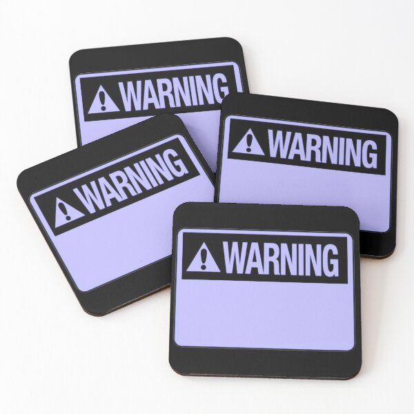 Item preview, Blank Violet Warning Hazard Sign designed and sold by everything4eva.