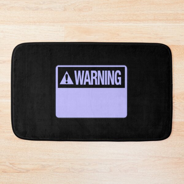 Item preview, Blank Violet Warning Hazard Sign designed and sold by everything4eva.