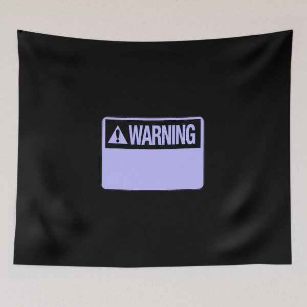 Item preview, Blank Violet Warning Hazard Sign designed and sold by everything4eva.