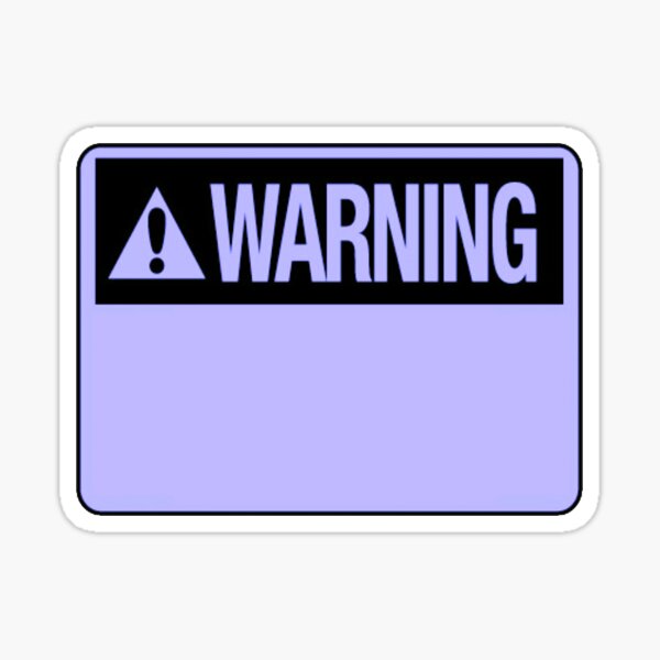 Item preview, Blank Violet Warning Hazard Sign designed and sold by everything4eva.
