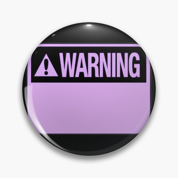 Item preview, Blank Purple Warning Hazard Sign designed and sold by everything4eva.