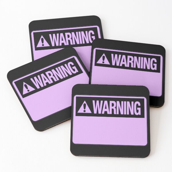Item preview, Blank Purple Warning Hazard Sign designed and sold by everything4eva.